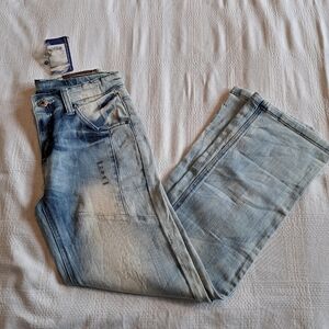 Keds boys size 12 light wash jeans, new